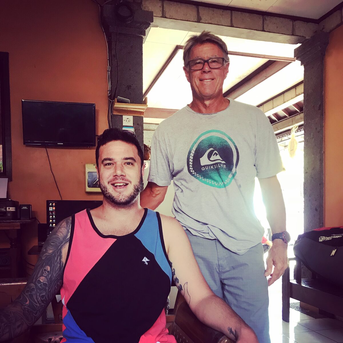 Marty and Tyler Madison, the father and son behind Madness Surfcraft